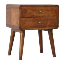 Mid century modern nightstand online set of 2